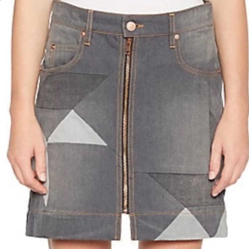 Isabel Étoile Marant Graphic Zip A-Line Skirt